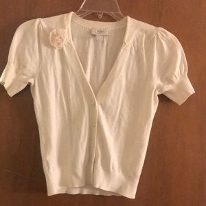 Ann Taylor S/S Button Up Cardigan